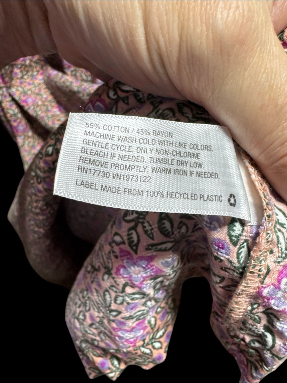 Universal Threads 2X purple/ purple floral maxi dress with pockets - Picture 3 of 4